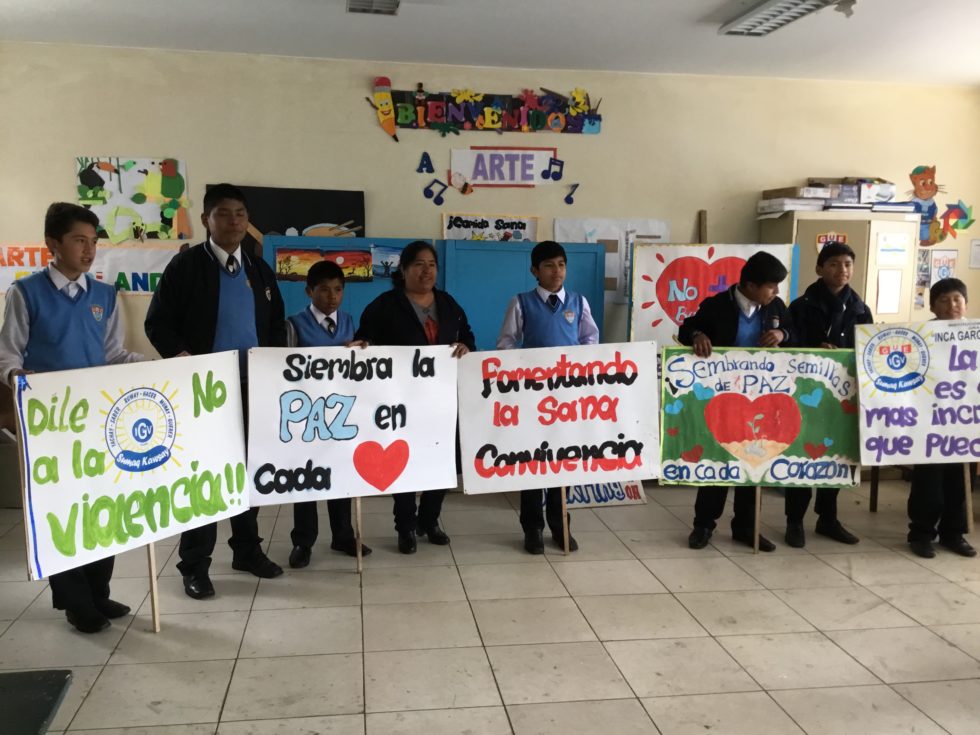 Peace Building in Cusco, Peru — Lily Harvie’s experience in sharing the Peace Education Program