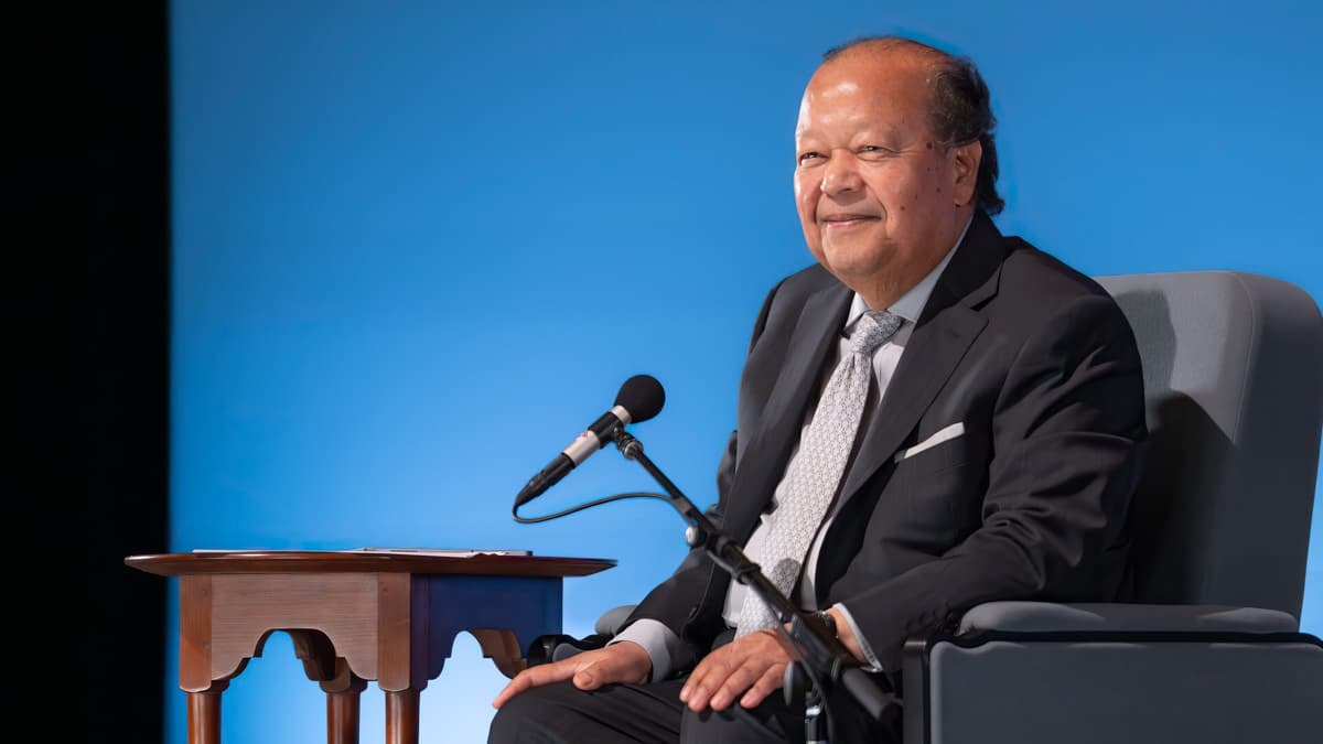 Prem Rawat speaks at an event in Boston, Massachusetts, USA