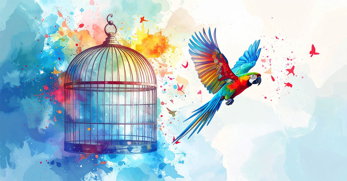 A parrot escaping a cage -prem-rawat If you could live your life over prem rawat.